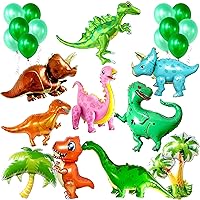 KatchOn, Giant Dinosaur Balloons Set - Pack of 22 | Dinosaur Balloons for Birthday Party Supplies | Girl Dinosaur Party Supplies, Dinosaur Birthday Balloons | Dino Balloons for Dinosaur Party Decor