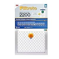 20x30x1 Smart Air Filter, MPR 2200 MERV 13, 1-Inch Premium Allergen & Home Pollutant Air Filters for AC and Furnace, 2 Filters