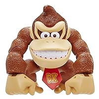 Super Mario Donkey Kong 6-Inch Deluxe Action Figure, with Up to 10 Points of Articulation, Official Nintendo Licensed Product Action Figure, for Kids Ages 3+
