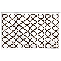 Hawwwy Spiral Bobby Pins 8 Pack, Light Brown 2 Inches, Easy & Fast Bun Maker Twist Hair Pins for Women & Kids