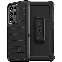 OtterBox Defender Case for Samsung Galaxy S21 Ultra 5G, Shockproof, Drop Proof, Ultra-Rugged, Protective Case, 4X Tested to Military Standard, Black