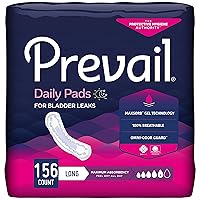 Incontinence Bladder Control Pads for Women, Maximum Absorbency, Long Length, 39 Count (Pack of 4)