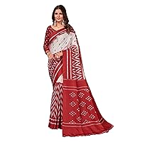 Elina fashion Saree For Women Cotton Art Silk Sarees for Indian Wedding Gift, Sari and Unstitched Blouse piece