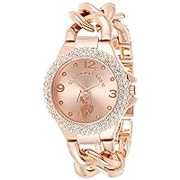 U.S. Polo Assn. Women's Quartz Stainless Steel and Alloy Watch, Color:Rose Gold (Model: USC40226)