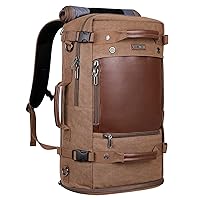 WITZMAN Travel Backpack for Men Women Carry on Luggage Backpack Canvas Rucksack Duffel bag with Shoe Compartment