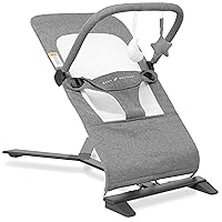 Alpine Deluxe Portable Bouncer | Infant | 0 – 6 months | Charcoal Tweed