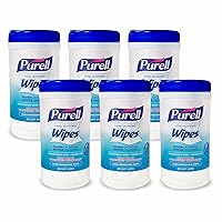 Hand Sanitizing Wipes, Clean Refreshing Scent, 40 Count Hand Wipes Canister (Pack of 6) - 9120-06-CMR