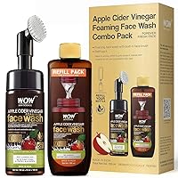 Skin Science Apple Cider Vinegar Foaming Face Wash Combo Pack | Built in Brush | Refill Pack | For Oily Skin | Fresh, Clear Skin | Paraben & Sulphates Free | 350 ml