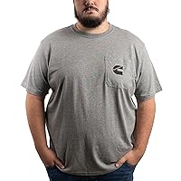 Cummins Men's T-Shirt Short Sleeve Sport Gray Pocket Tee CMN4754 - Large