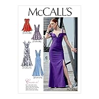 McCall Pattern Women's Fully Lined Evening and Cocktail Dress, Sizes 6-14 Sewing Pattern