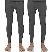 Rocky Men's Thermal Bottoms Long Johns Fleece Lined Base Layer Pants, Insulated for Outdoor Ski Warmth/Extreme Cold Pajamas