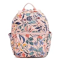 Vera Bradley Cotton Small Backpack, Paradise Coral