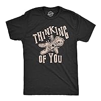 Mens Thinking of You Tshirt Funny Voodoo Doll Graphic Novelty Tee