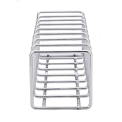 Pro Chef Kitchen Tools Stainless Steel Pot Lid Organizer - Keep Your Cabinets Organized with Metal Vertical Storage Shelf To Hold Pan Lids, Plates, Dishes, Cutting Boards (Packaging may vary)