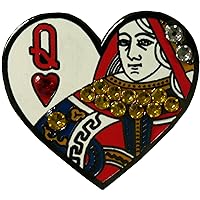 Queen of Hearts Golf Ball Marker and Matching Hat Clip