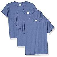 Kids Toddler Short-Sleeve T-Shirt-3 Pack, Blue Triblend, 4T