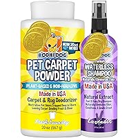 Pet Carpet Powder 20oz + Waterless Lavender Shampoo 8oz Bundle
