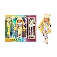 Rainbow High Winter Break Sunny Madison – Yellow Fashion Doll and Playset with 2 Designer Outfits, Pair of Skis & Accessories