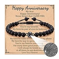 Gifts for Dad Husband Boyfriend Anniversary Bracelet Gifts for Him Boyfriend Husband 100 Language Love Bracelet