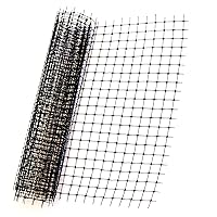 Cardinal Gates DS30 Deck Shield Outdoor Safety Netting - Plastic Balcony Netting for Pets & Kids - 30 Feet Long by 3 Feet Tall - Made in The USA - Black