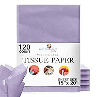 120 Sheets of Lavender Tissue Paper - 15