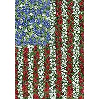 Toland Home Garden 109592 Field Of Glory Patriotic Flag 28x40 Inch Double Sided Patriotic Garden Flag for Outdoor House Flower Flag Yard Decoration