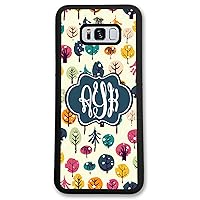 Galaxy S10 Plus, Phone Case Compatible Samsung Galaxy S10+ [6.4 inch] Christmas Design Holiday Monogram Monogrammed Personalized S1064 Black