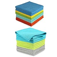 AIDEA Microfiber Cleaning Cloths-12PK, Softer Highly Absorbent, Lint Free Streak Free for House, Kitchen, Car, Window Gifts(12in.x12in.)