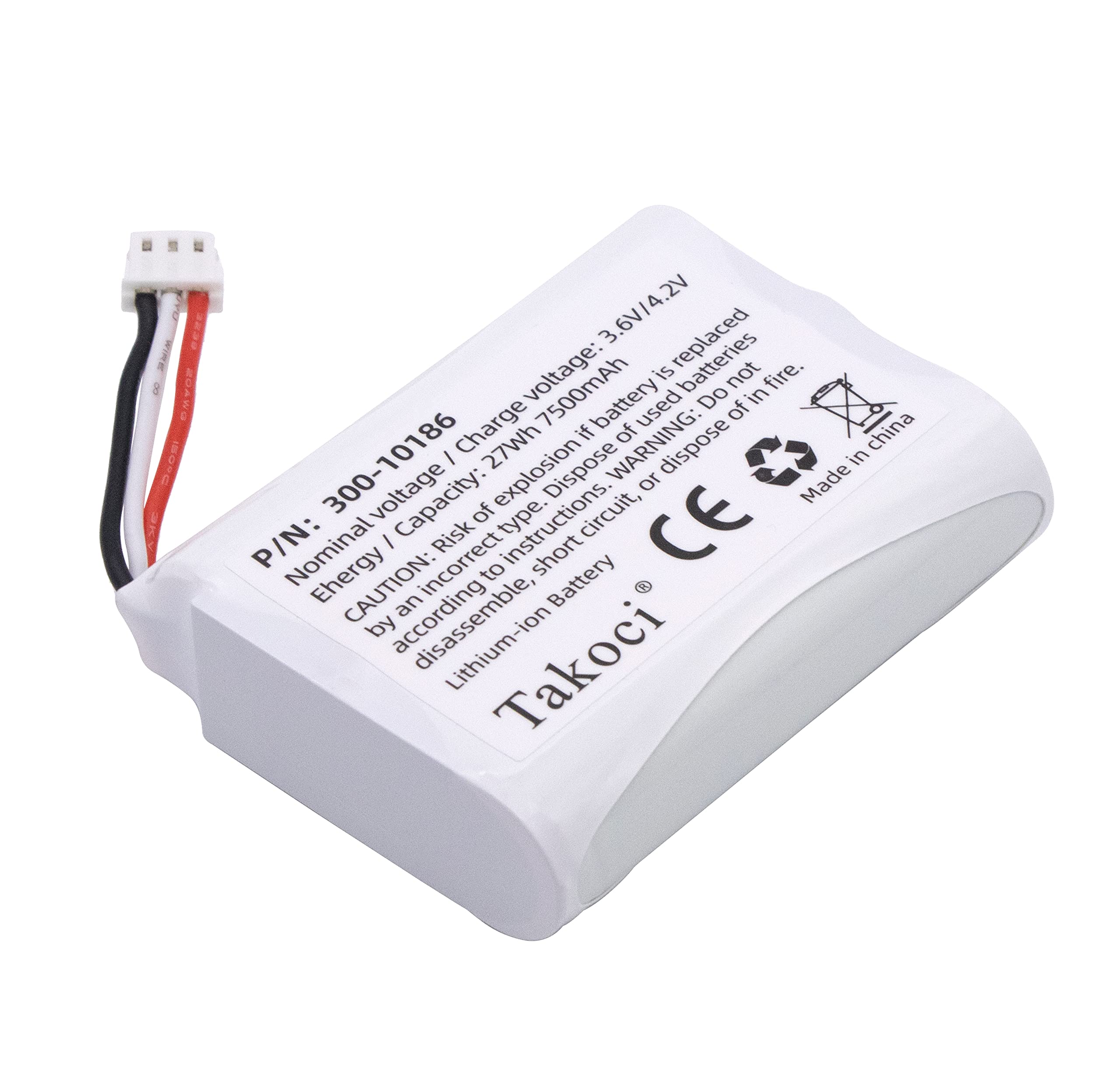TAKOCI Replacement Battery 300-10186 for ADT Command Smart Security Panel 7500mah 3.6V 27Wh