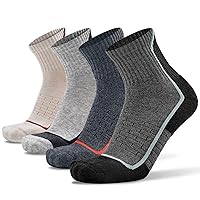 Socks Daze Merino Wool Blend Ankle Running Hiking Socks for Men Women Athletic Cushioned Quarter Walking Basketball Socks