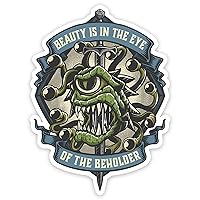 Glassstaff Eye of The Beholder DND Stickers – Dungeons and Dragons Funny Stickers for Men, Women – Cool Monster Stickers for Teen, Adults – Waterproof Stickers for Laptop, Phone, Water Bottle