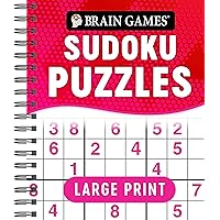 Brain Games - Large Print Sudoku Puzzles (Swoosh) Brain Games - Large Print Sudoku Puzzles (Swoosh) Spiral-bound