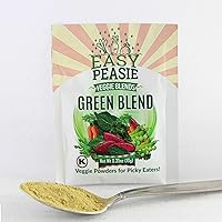 EasyPeasie Veggie Powder Blends for Kids and Picky Eaters (0.35oz Green Powder Sample Packet)