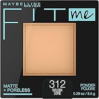 Maybelline Fit Me Matte + Poreless Pressed Face Powder Makeup & Setting Powder, Golden, 1 Count