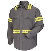 Men's Enhanced Vis Uniform Shirt - Excel Fr, Grey, 2X-Large