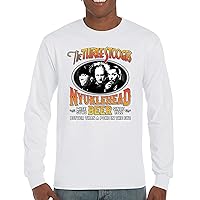 The Three Stooges Nyuklehead Beer Long Sleeve T-Shirt Funny 3 Curly Howard Moe Larry Shemp Wise Guys American Legend