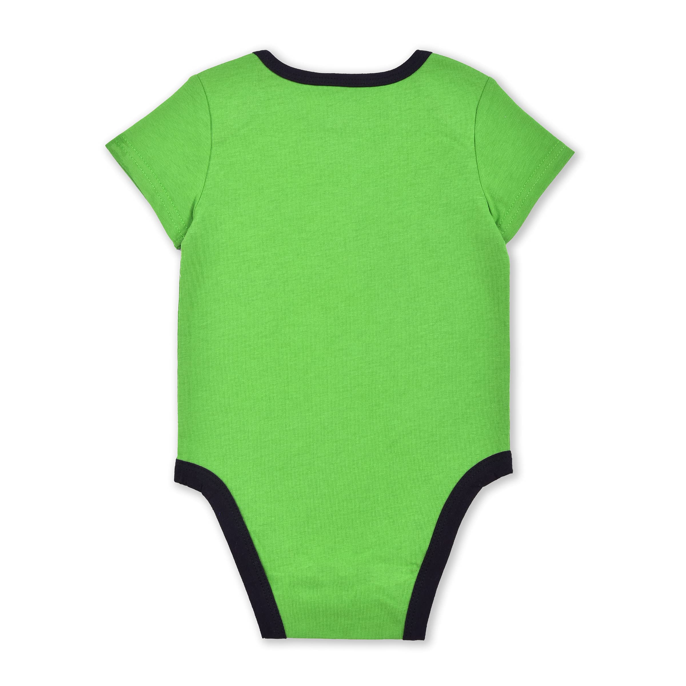 Disney Toy Story Boys Woody, Buzz Lightyear and Rex 3 Pack Bodysuit Creeper for Newborn and Infant – Yellow/Green/White