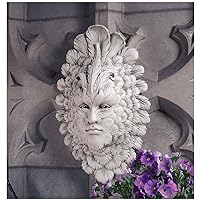 Design Toscano OS69872 Presence of Carnevale: Greenman Wall Sculpture,antique stone