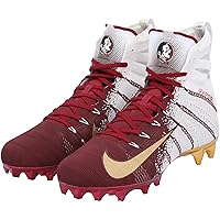 Florida State Seminoles Team-Issued White and Garnet Vapor 3 Nike Cleats from the Football Program - Size 10.5 - College Programs