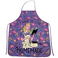 Crazy Dog T-Shirts If I Have To Stir It's Homemade Funny Cooking Graphic Kitchen Accessories Funny Graphic Kitchenwear Funny Food Novelty Cookware Purple Apron