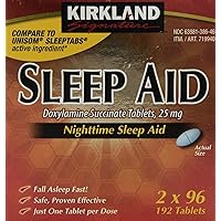 Nighttime Sleep Aid (Doxylamine Succinate 25 mg), 192 Tablets