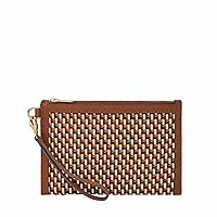 Fossil Women's Leather Wristlet Wallet Pouch with Removable Strap for Women