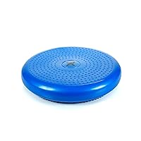 30-1870B Inflatable Balance Disc for Balance Training, Proprioception, Strengthening Lower Extremities, Posture, Back Pain, Stress Relief, Restlessness and Anxiety. Blue, 14” Diameter