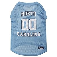 Pets First NCAA North Carolina Tar Heels Basketball Jersey for Dogs & Cats, X-Small - Licensed North Carolina Tar Heels Pet Tank Jersey, UNC-4020-XS