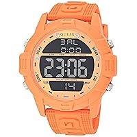 GUESS 48mm Silicone Digital Watch