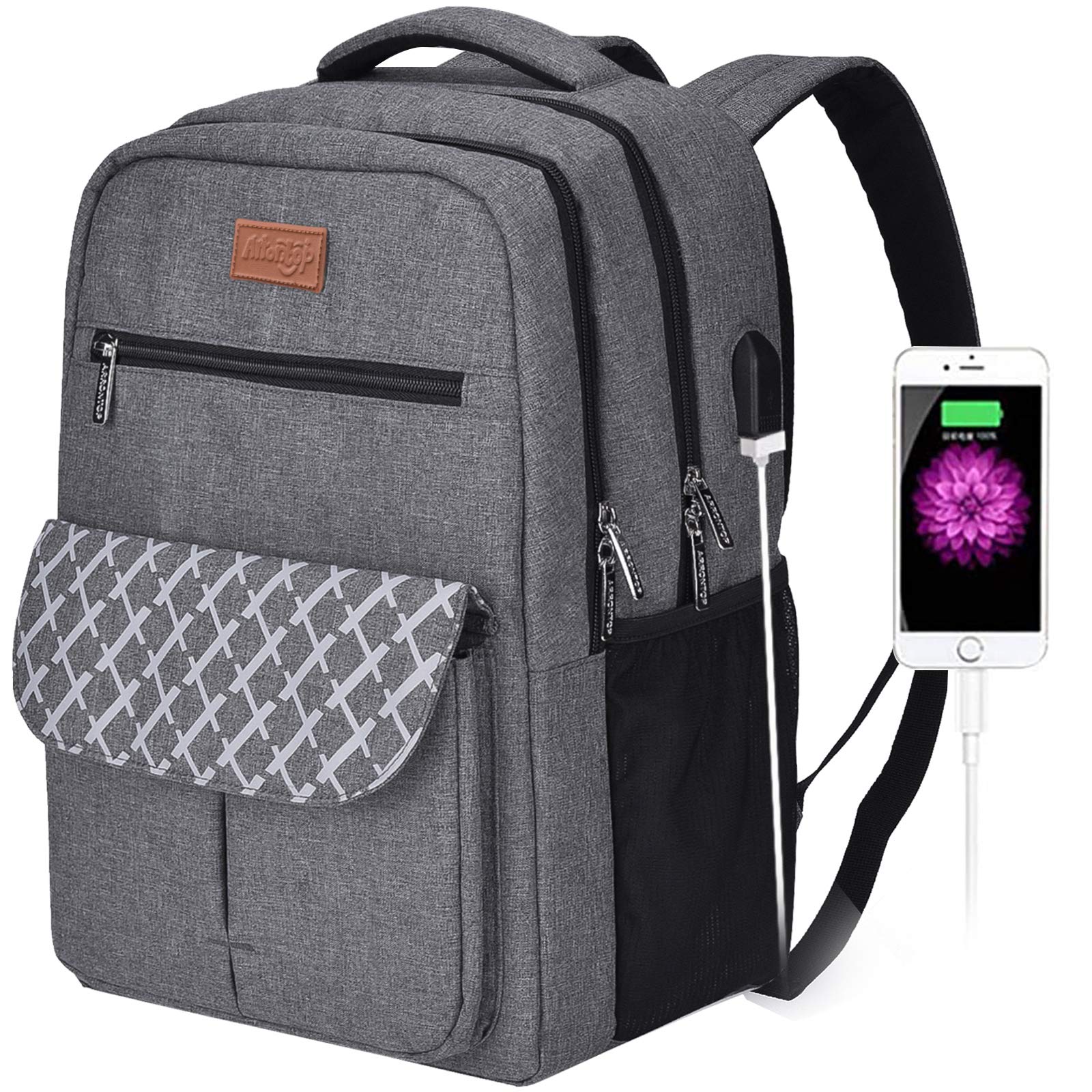 Arrontop Backpacks for College Students, Backpacks for High School,Laptop Backpack Water Resistant Computer Bag with Usb Charging Port