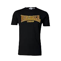 Lonsdale Men´s Slim-fit Classic T-Shirt Flock Print Logo 100% Cotton