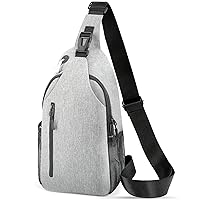 Crossbody Sling Bag for Women & Men, Waterproof Sling Backpack with USB Charging Port, Shoulder Chest Bag for Hiking, Travel