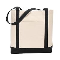 Ensigns Boat Tote - Natural/ Black - One