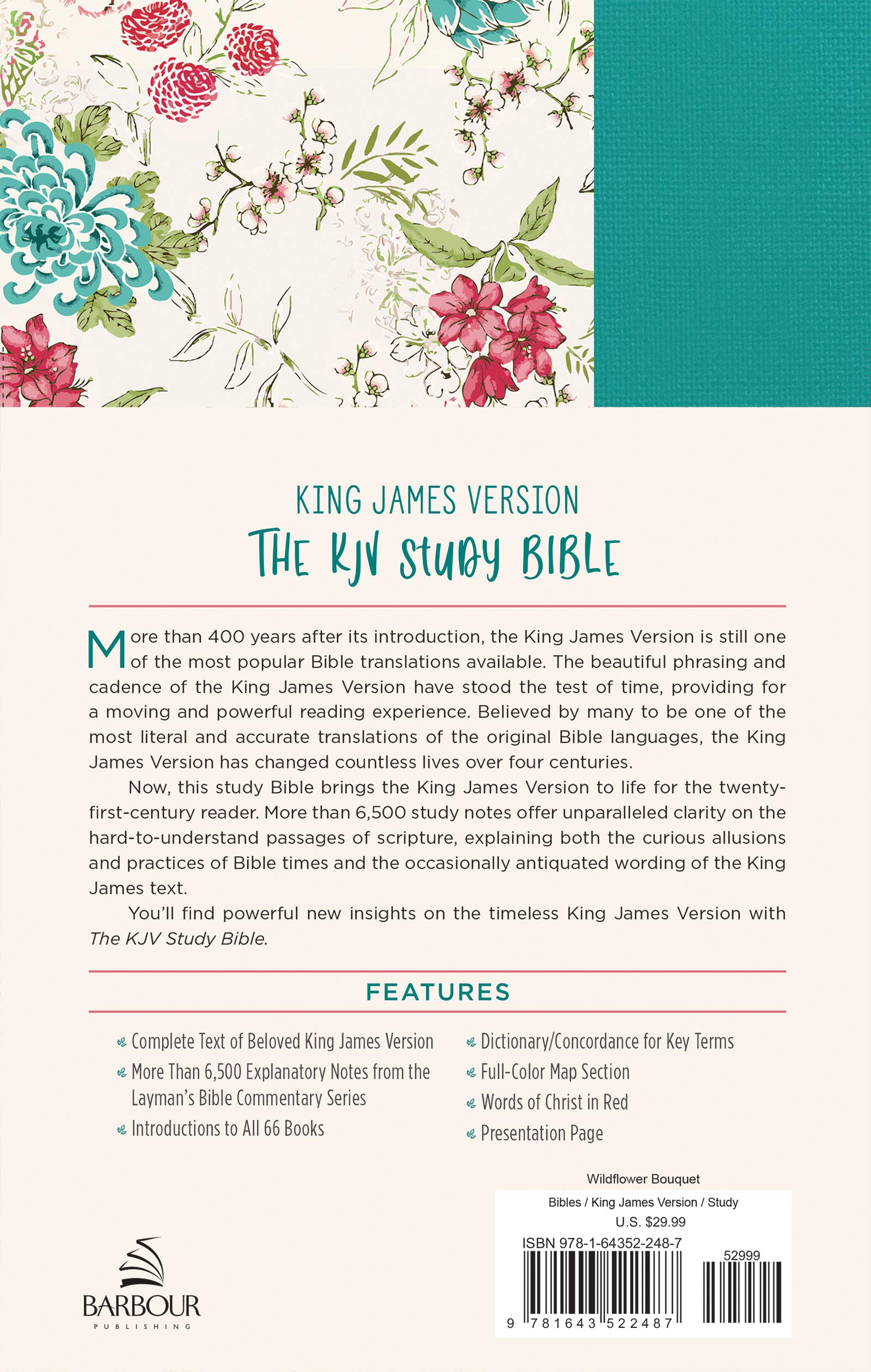 KJV Study Bible (Wildflower Bouquet)